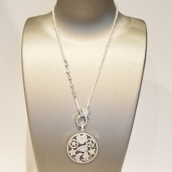 Jewelry - Super Bling Lucky Charm Pendant Necklace Chain NEW